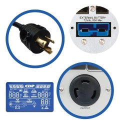 UPS CDP On Line Torre 3000va/2700Watts Rs232, Usb, 8Ac -4Ac Prog, 120V, LCD, 27.6Kg, 5-20P-(R), In/Out, Gtia: 6M