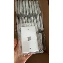 Faceplate Tapa 1 Puerto. Redes Rj45 C6-6a Fibra