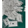 Faceplate Tapa 1 Puerto. Redes Rj45 C6-6a Fibra