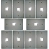 Faceplate Tapa 1 Puerto. Redes Rj45 C6-6a Fibra