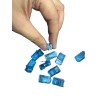 Conector RJ45 PT Passthrough Azul 100u Cat 6 -6A 24awg, Cat 6 23awg 1.1mm DR Doble Fila pines ZigZag ArribAbajo