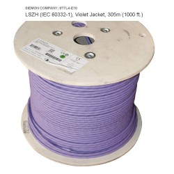 Bobina Siemon Cat 7, 10Gb S/FTP Violeta doble chaqueta, CMZ-00424SIE-10U, awg24, cada par con Foild, norma LSZH
